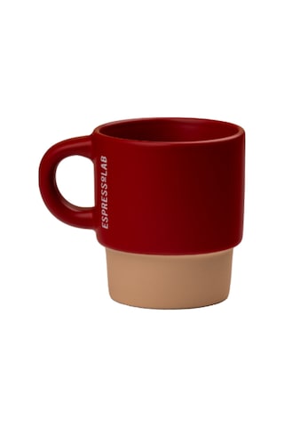 Espressolab Stoneware Espresso Bardağı No:109 120 Ml Seramik Espresso Kupası kırmızı