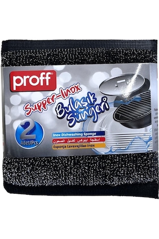 Proff Supper İnox Bulaşık Süngeri 2'li