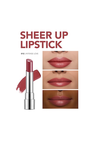 Flormar Nemlendirici Parlak Ruj (Mor-Kahve) - Sheer Up Sls. - 012 Intense Love - 8682536012102