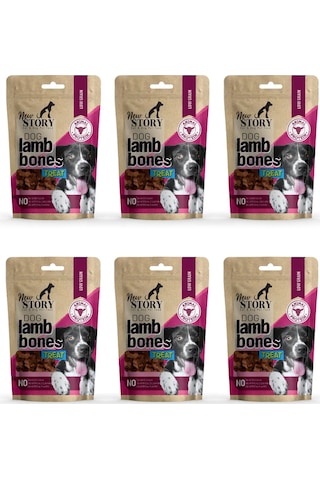 Dog Lamb Bones 6x80gr. Kuzu Etli, Köpek Ödül Maması