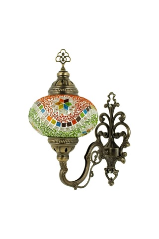 Dekoratif Mozaik Lamba Osmanlı Desenli Aplik Çok Renkli