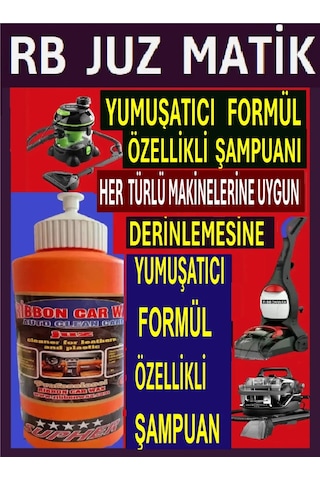 Rb Juz Yumuşatıcı Özellikli Koltuk Halı Yıkama Makinesi Şampuanı 1 KG