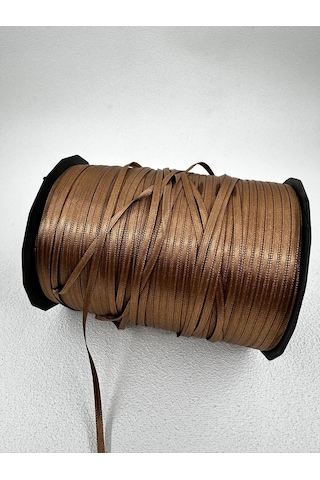 Paşateks 6 Mm Saten Kurdela-10 Metre-bronz Kahve