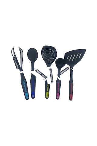 Tupperware Modern Peri Set 5'Li Kaşık Mini Kepçe Spatula Çır Çok Renkli