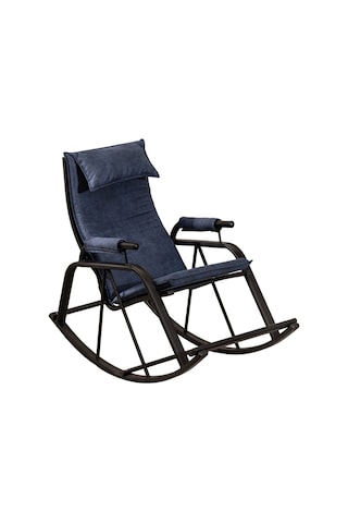 Sallanan Sandalye, Metal Ayaklı Tv Koltuğu, Sallanır Dinlenme Koltuğu, Demonte Sallanan Berjer Lacivert