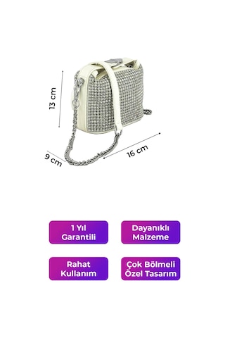 Kriste Bell Kadın Çantası Çapraz Askılı Beyaz 26314 Beyaz