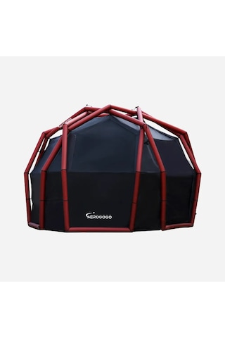 Aerogogo Dahili Pompalı Otomatik Şişirilebilir Kubbe Çadır - Dome Zt04-01 Kırmızı - Siyah
