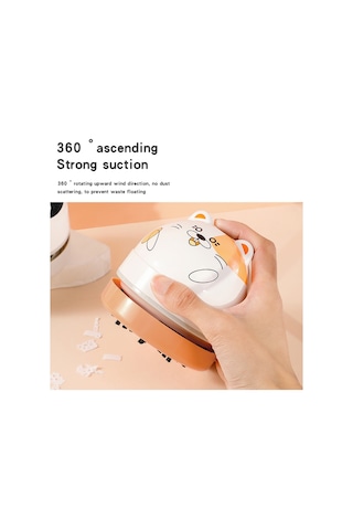 Monyee M20 Panda Şarjlı Mini Masa Süpürgesi Toz Ve Kırıntı Temizleme Pil Dahil Değil Gümüş