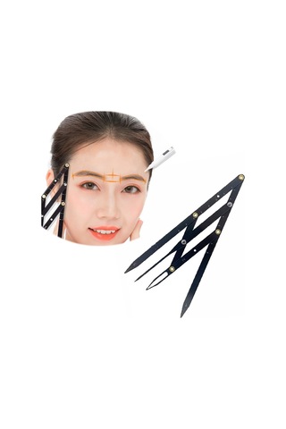 Sones Kaş Cetveli Üç Noktalı Konumlandırma Denge Kaş Kartı Siyah