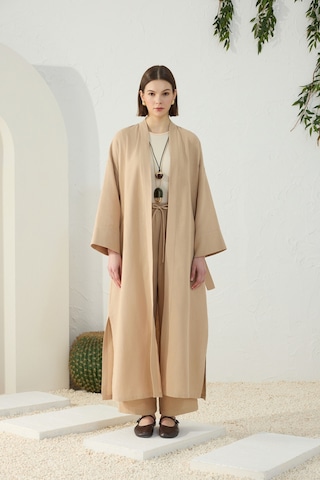 Aker Camel Kuşaklı Rahat Kalıp Sabahlık Camel Camel