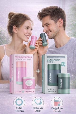Ben&anna Love Me Ve Persian Lime Refill Deodorant 2 Li Aile Paketi Vegan Alüminyum İçermez