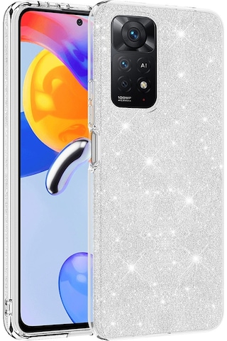 Xiaomi Uyumlu Redmi Note 11 Pro 5g Kılıf Zore Parıltılı Simli Shining Silikon