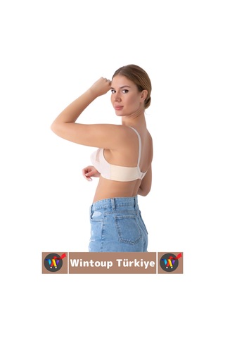 Wintoup İz İç Göstermez Meme Dikleştirici Şekillendirici Esnek Konforlu Estetik Şık Göğüs Toparlayıcı Sütyen Ten