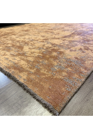 Hoom Rugs Arkaik Plz 11 Kızıl Hardal Etnik Renkli Vintage Makine Halısı Kızıl Kiremit