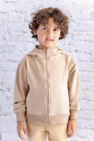 Zeyland Unisex Çocuk Basic Kapüşonlu Ceket - Bej Bej