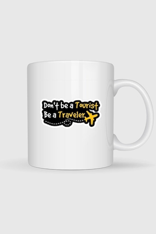 Turist Olma Gezgin Ol Tasarımlı Kupa Bardak