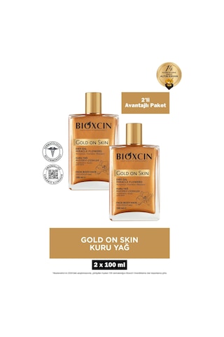 Bioxcin Gold On Skin Kuru Yağ 100 Ml 2 Adet