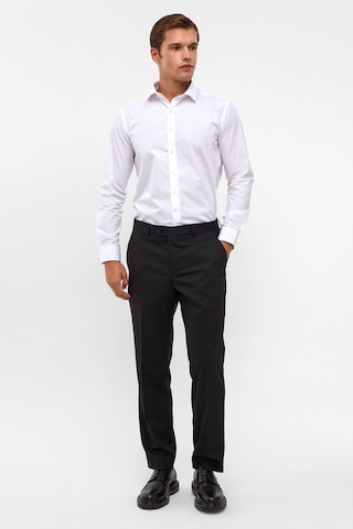 Süvari Bol Kalıp Geniş Paça Premium Kalite Düz Erkek Kumaş Pantolon Siyah