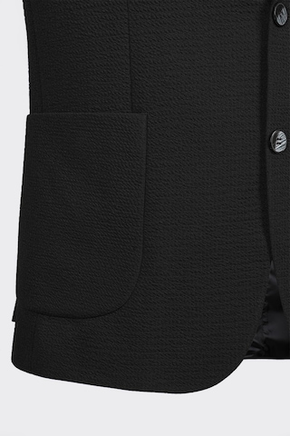 Siyah Casual Slim Fit Bi-stretch Ceket Siyah