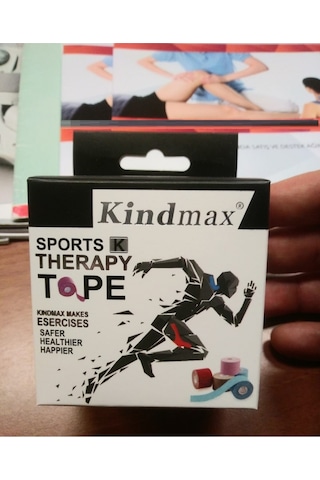Kindmax Kinesiology Tape  Bandı Kırmızı 5 CM x 5 M