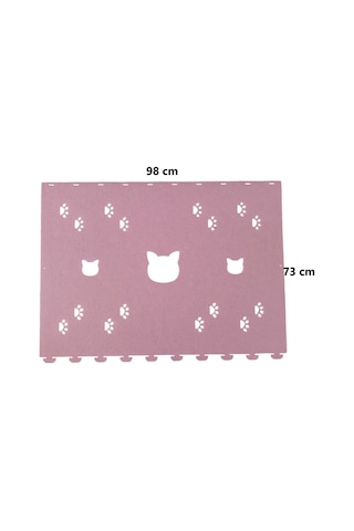 Kedi Oyuncağı Tüneli 1. Kalite 3mm Keçeden Geçmeli Kedi Ve Pati Figürlü 9 Renk A6