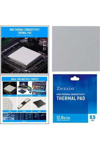 Suntek Gpu Cpu 0.5 Mm Için Silikon Termal Ped 120x120mm Isı