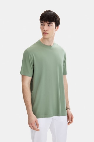 Backandbond Adayaçayı Regular Fit Örme Bisiklet Yaka Tişört Mint Yeşili
