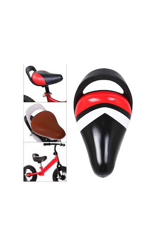 Homyl Çocuk Bisiklet Sele Kaymaz Koltuğu Bisiklete Binme Açık Siyah Kırmızı