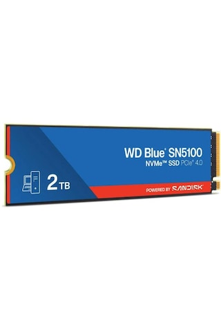 Wd Blue Sn5100 2tb Wds200t5b0e 7100/6700mb/s Pcıe Gen 4.0 M.2 2280 Nvme Ssd 2 Tb
