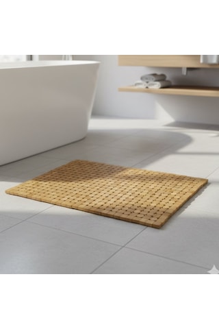 Mien 40 60 Cm Bambu Banyo Matı Açık Kahverengi