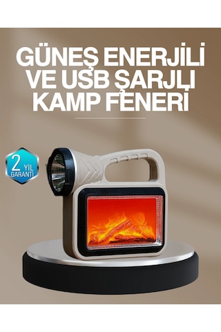 Bay Solar Cob Alev Efektli Lamba Güneş Enerjili, Suya Dayanıklı, Taşınabilir Najmaddin
