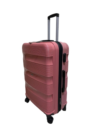 Albatros Pp Valiz Gül Kurusu Siyah Kabin Boy 605659 Gülkurusu