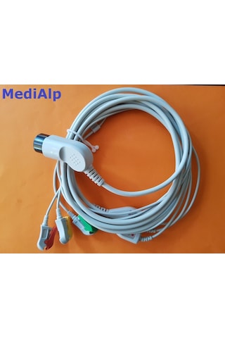 Nıhon Kohden Cardiolife 8 Pin Soket 3 Lü Defibrilatör Ekg Kablosu