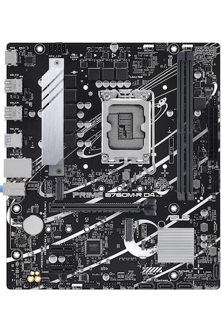 Asus Prime B760M-R D4 Intel B760 5333 MHz (OC) DDR4 Soket 1700 mATX Anakart