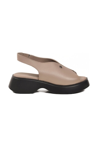 Pierre Cardin Vizon Kadın Günlük Topuklu Sandalet Pc-7390 Z Vizon