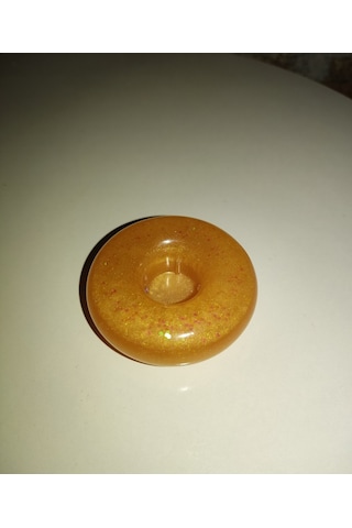 Gold Simli Donut Şamdan Mumluk