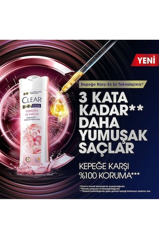 Women Kepeğe Karşı Etkili Şampuan Yumuşak Ve Parlak 350 Ml X3