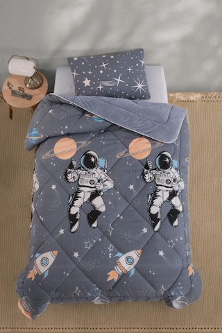 Formeya Astronot Çift Taraflı Welsoft Yorgan Yastık Kılıfı Seti Çarşafsız