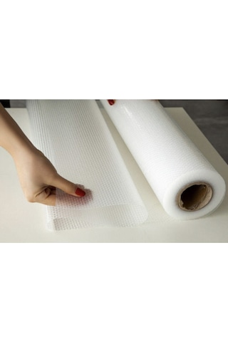 Polo55.sport.1855 45 Cm X 10 Metre Cm Eva Raflık Kaymaz Dolap Içi Çekmece Raf Örtüsü Kaydırmaz Şeffaf