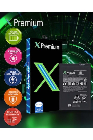 Xpremium Xiaomi Redmi 10a Uyumlu Batarya Pil Süper Yüksek Kalite 5000 Mah Bn5g