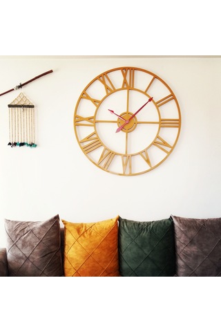 Büyük Duvar Saati Siyah