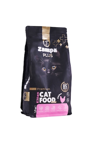 Zampa Plus Premium Tavuk Etli Yavru Kediler İçin Kuru Mama 1500 G