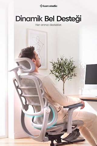 Rosso Ergonomik Çalışma Koltuğu - Beyaz
