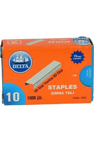 10000 Adet 10x1000li Zımba Teli 4x9mm Çelik Zımba Teli Küçük Boy No:10 Beyaz 10