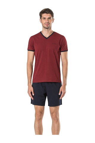 Pierre Cardin 5595 Erkek Çeyizlik 5'li Rob Pijama Takım-bordo Bordo