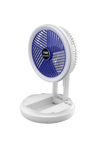 Taşınabilir Elektrikli Masaüstü Fan Çok Fonksiyonlu 5219 Beyaz