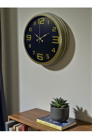 40 Cm Metal Eskitme Vintage Duvar Saati Diğer 65109323