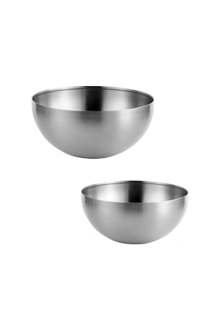 Tenfowee 304 Paslanmaz Çelik 2'li Kase Seti: 15cm Ve 20cm, Salata, Karıştırma, Servis İçin, Lavabo Güvenli