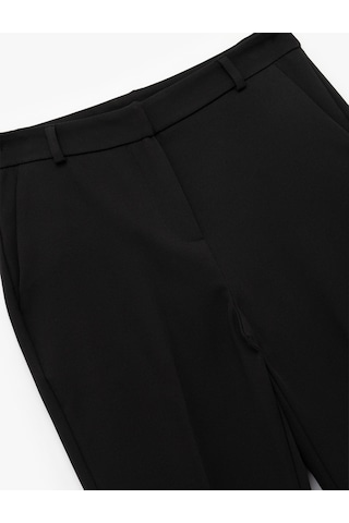 Koton Cepli Yüksek Bel Slim Fit Cigarette Pantolon Siyah 7wak40019uw