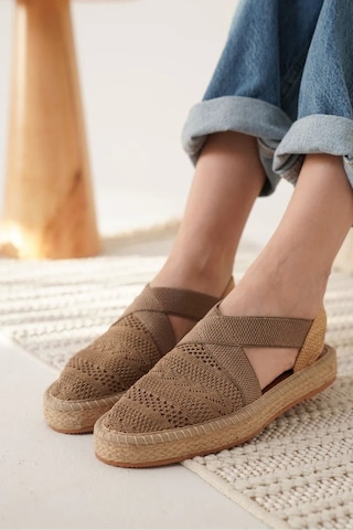 Trendella Kadın Vizon Espadril Ayakkabı Tr19my01d Kırmızı
